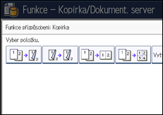 Ilustrace displeje ovládacího panelu