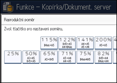 Ilustrace displeje ovládacího panelu