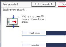 Ilustrace displeje ovládacího panelu