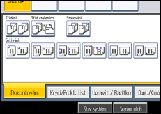 Ilustrace displeje ovládacího panelu