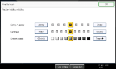 Ilustrace displeje ovládacího panelu