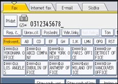 Ilustrace displeje ovládacího panelu