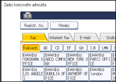 Ilustrace displeje ovládacího panelu
