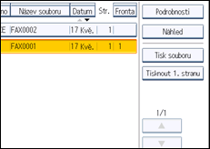 Ilustrace displeje ovládacího panelu