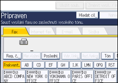 Ilustrace displeje ovládacího panelu