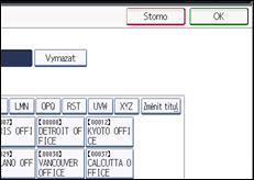 Ilustrace displeje ovládacího panelu