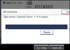 Ilustrace displeje ovládacího panelu