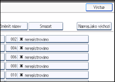 Ilustrace displeje ovládacího panelu