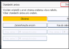 Ilustrace displeje ovládacího panelu