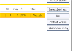Ilustrace displeje ovládacího panelu