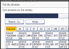 Ilustrace displeje ovládacího panelu