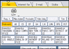 Ilustrace displeje ovládacího panelu