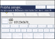 Ilustrace displeje ovládacího panelu
