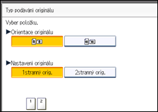 Ilustrace displeje ovládacího panelu