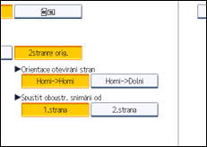 Ilustrace displeje ovládacího panelu