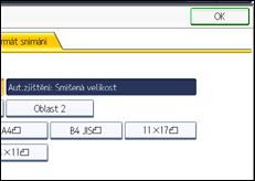 Ilustrace displeje ovládacího panelu