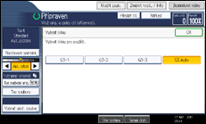Ilustrace displeje ovládacího panelu