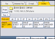 Ilustrace displeje ovládacího panelu
