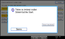 Ilustrace displeje ovládacího panelu