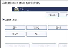 Ilustrace displeje ovládacího panelu