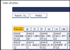 Ilustrace displeje ovládacího panelu