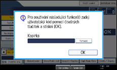 Ilustrace displeje ovládacího panelu