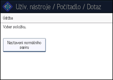 Ilustrace displeje ovládacího panelu