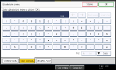Ilustrace displeje ovládacího panelu