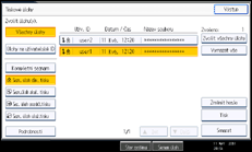 Ilustrace displeje ovládacího panelu