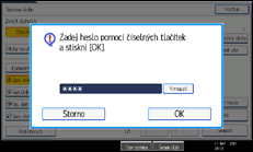 Ilustrace displeje ovládacího panelu