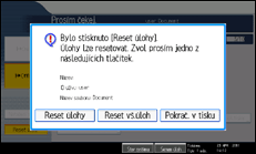 Ilustrace displeje ovládacího panelu