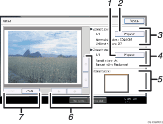 �&iacute;slovan&aacute; ilustrace ovl&aacute;dac&iacute;ho panelu za�&iacute;zen&iacute;