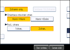 Ilustrace displeje ovládacího panelu