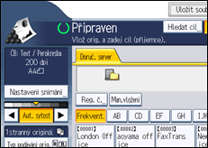 Ilustrace displeje ovládacího panelu