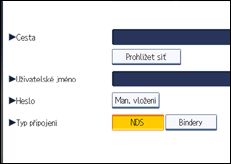 Ilustrace displeje ovládacího panelu