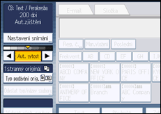 Ilustrace displeje ovládacího panelu