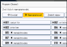 Ilustrace displeje ovládacího panelu