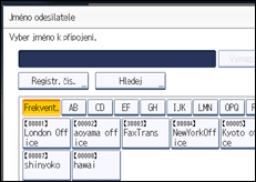 Ilustrace displeje ovládacího panelu