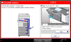 Ilustrace displeje ovládacího panelu