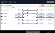 Ilustrace displeje ovládacího panelu