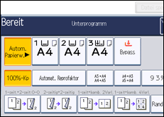 Abbildung Bedienfeld-Display