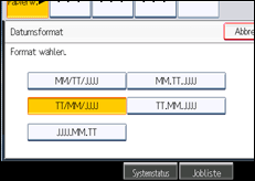 Abbildung Bedienfeld-Display