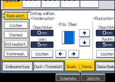 Abbildung Bedienfeld-Display