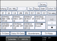Abbildung Bedienfeld-Display
