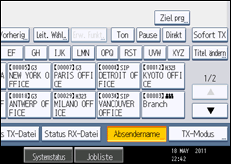 Abbildung Bedienfeld-Display