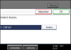 Abbildung Bedienfeld-Display
