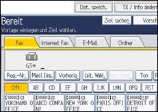 Abbildung Bedienfeld-Display