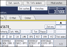Abbildung Bedienfeld-Display
