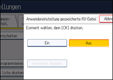 Abbildung Bedienfeld-Display