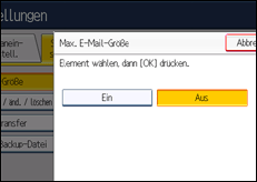 Abbildung Bedienfeld-Display
